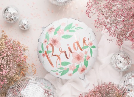 Ballon mylar Bride - Fleurs...