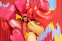 Ballon mylar coeur - 75 cm - rose
