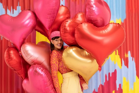 Ballon mylar coeur - 75 cm...