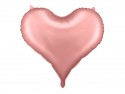 Ballon mylar coeur - 75 cm - rose clair