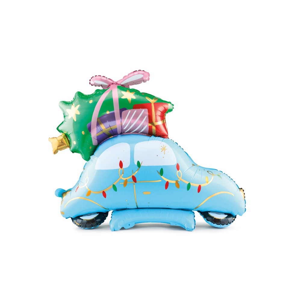Ballon mylar Voiture de noël