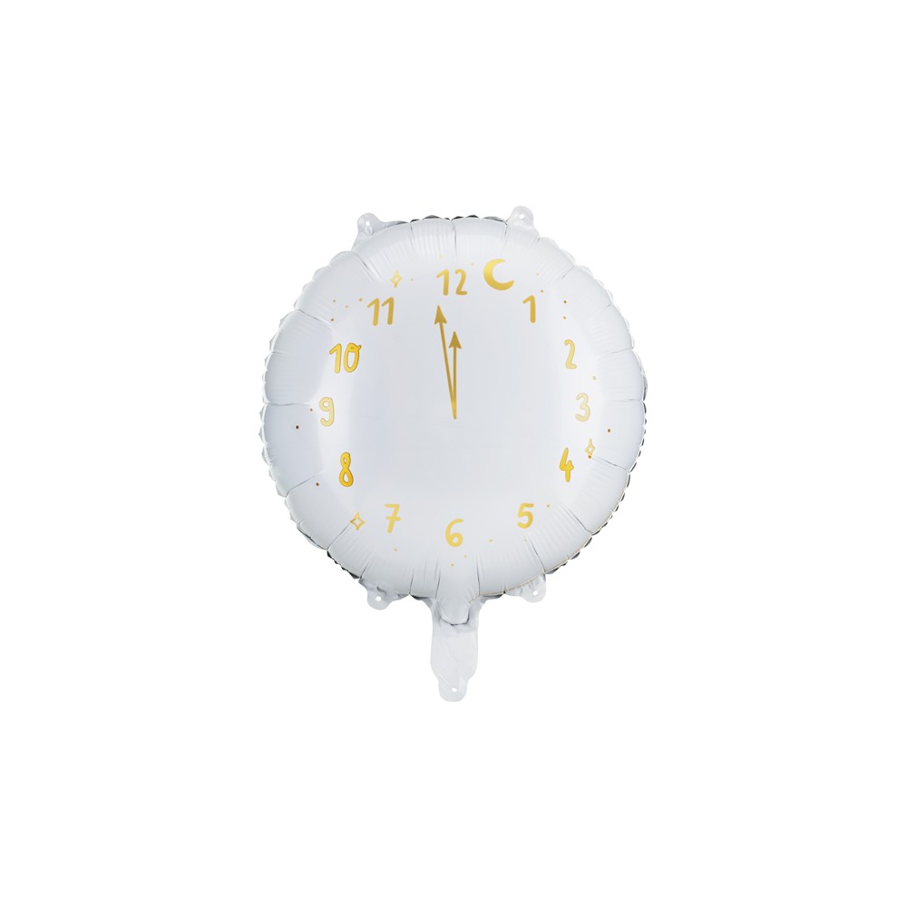 Ballon mylar Horloge - blanc