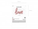 Ballon "love" rose gold - 1 m