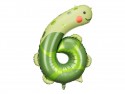 Ballon mylar Chiffre 6 - Tortue