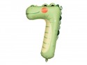 Ballon mylar Chiffre 7 - Crocodile