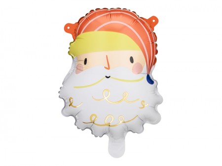 5 Ballon mylar tête Père Noël