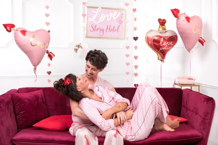 Ballon mylar Coeur avec flèche