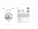 Ballon mylar rond rond 59 cm - argent