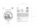 Ballon mylar rond rond 80 cm - argent