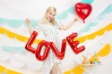 Ballons "LOVE" rouge - 140 cm