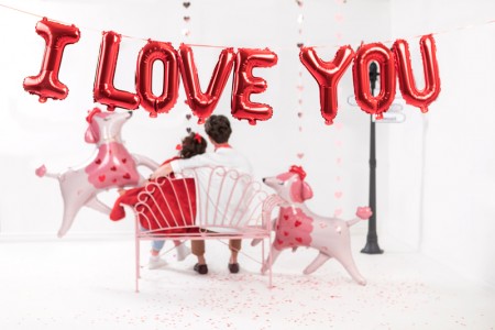 Ballon mylar I love you -...