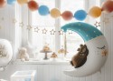 Ballon mylar Ours assis sur la lune