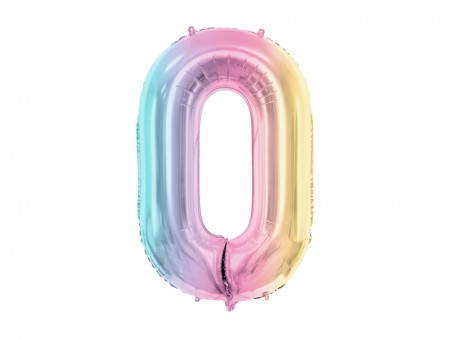 Ballon mylar chiffre ''0''...