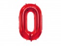 Ballon mylar Chiffre ''0'' - 86cm - rouge