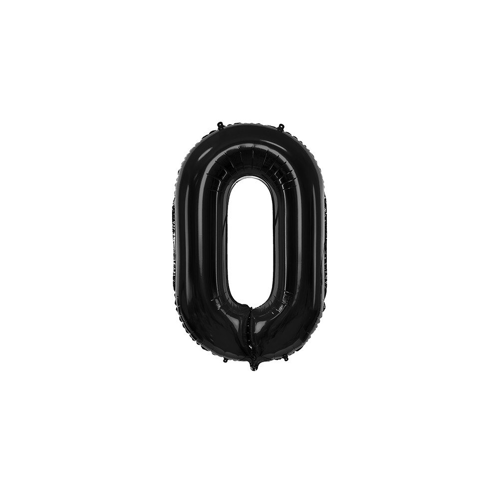 Ballon chiffre noir - 86 cm