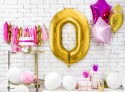 Ballon chiffre 0 mylar doré 86 cm
