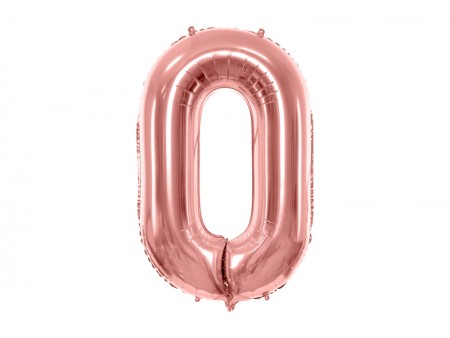 Ballon chiffre rose gold -...