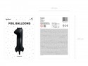 Ballon mylar Chiffre ''1'' - 86cm - noir