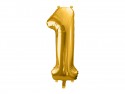 Ballon mylar Chiffre ''1'' - 86cm - or