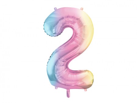 Ballon mylar chiffre ''2''...