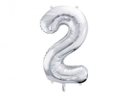 Ballon mylar Chiffre ''2''...