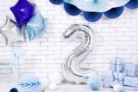 Ballon mylar Chiffre ''2''...