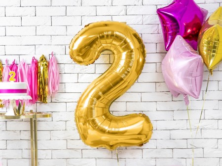 Ballon mylar Chiffre ''2''...