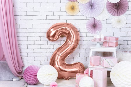 Ballon mylar Chiffre ''2''...