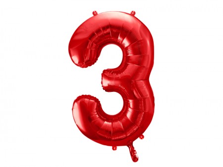 Ballon mylar Chiffre ''3''...