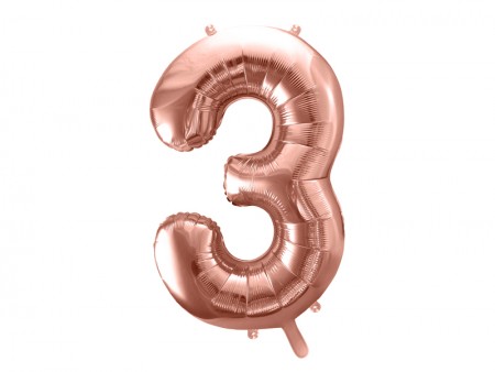 Ballon mylar Chiffre ''3''...