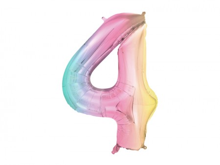 Ballon mylar chiffre ''4''...
