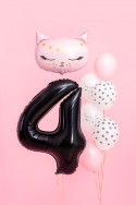 Ballon mylar Chiffre ''4'' - 86cm - noir