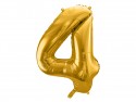 Ballon mylar Chiffre ''4'' - 86cm - or