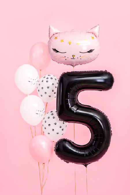 Ballon mylar Chiffre ''5''...