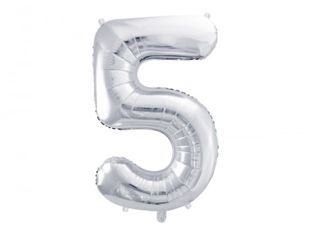 Ballon mylar Chiffre ''5''...