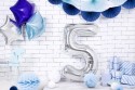 Ballon mylar Chiffre ''5'' - 86cm - argent