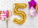 Ballon mylar Chiffre ''5'' - 86cm - or