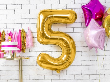 Ballon mylar Chiffre ''5''...