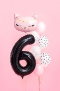 Ballon mylar Chiffre ''6'' - 86cm - noir