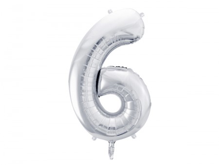 Ballon mylar Chiffre ''6''...