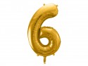 Ballon mylar Chiffre ''6'' - 86cm - or