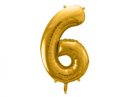 Ballon mylar Chiffre ''6''...
