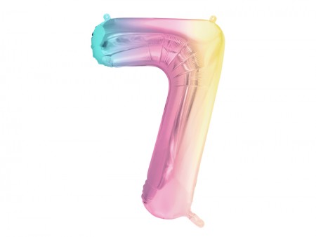 Ballon mylar chiffre ''7''...