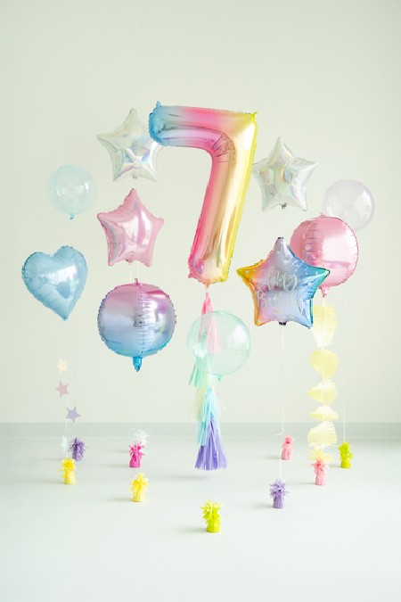 Ballon mylar chiffre ''7''...