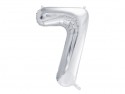 Ballon mylar Chiffre ''7'' - 86cm - argent