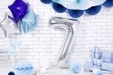 Ballon mylar Chiffre ''7'' - 86cm - argent