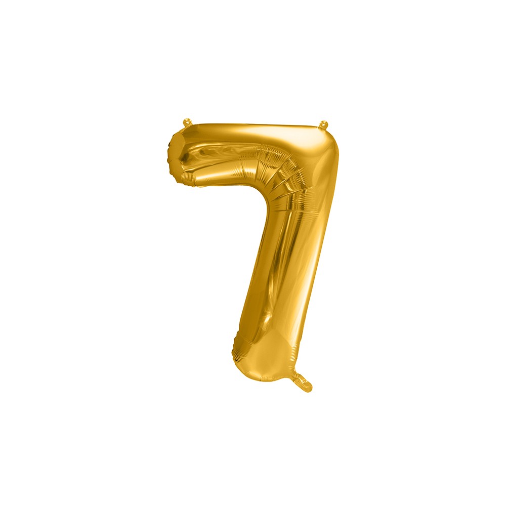 Ballon mylar Chiffre ''7'' - 86cm - or
