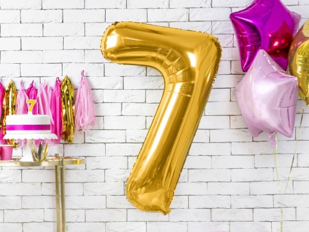 Ballon mylar Chiffre ''7''...