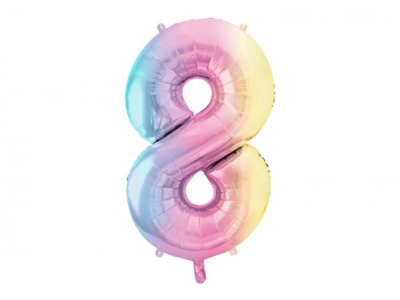 Ballon mylar chiffre ''8''...