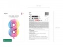 Ballon mylar chiffre ''8'' - 86 cm - arc -en -ciel pastel